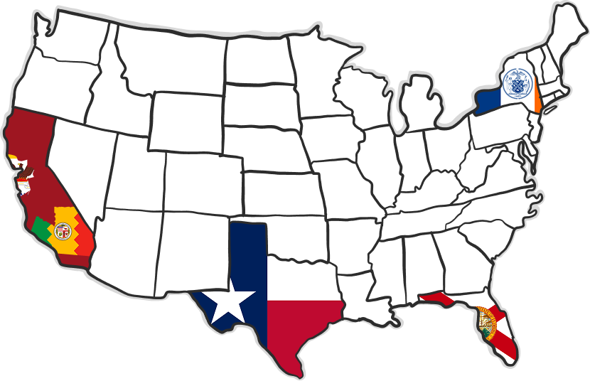 USA map