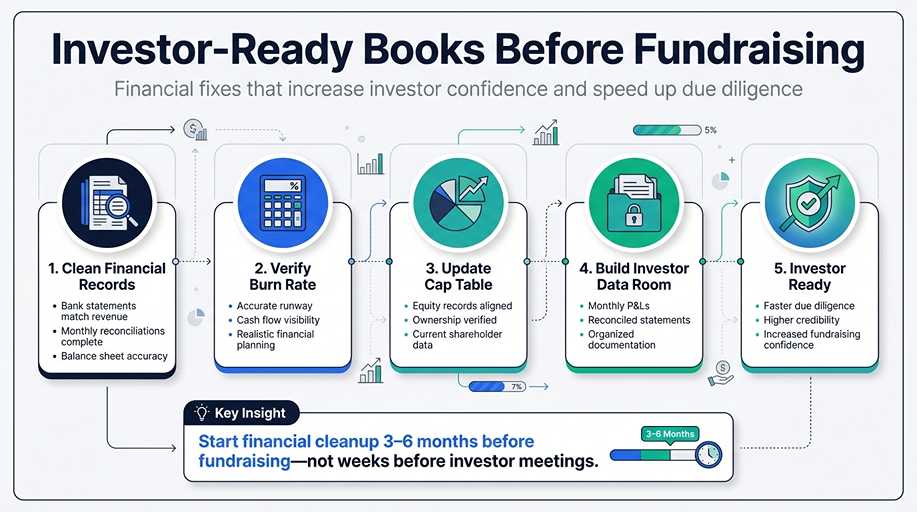 investor ready books before fundraising